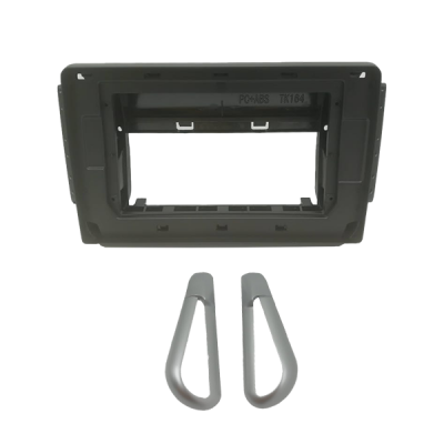 MOLDURA 10.1 PEUGEOT 208 G1 2014-2020 E 2008 G2 2019 PRETO
