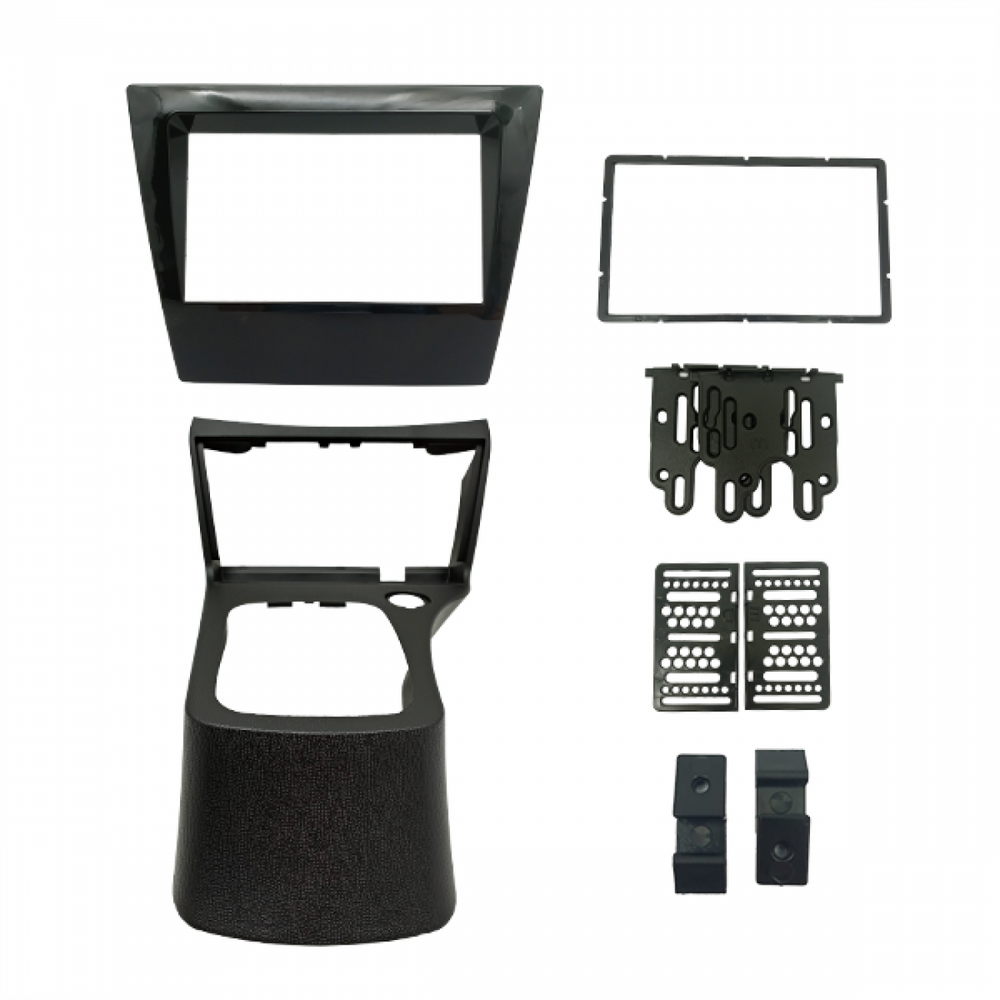 MOLDURA 6.8 E 7 CHEVROLET CELTA G2 2007-2015 E PRISMA 2006-2012 COM CONSOLE BLACK PIANO
