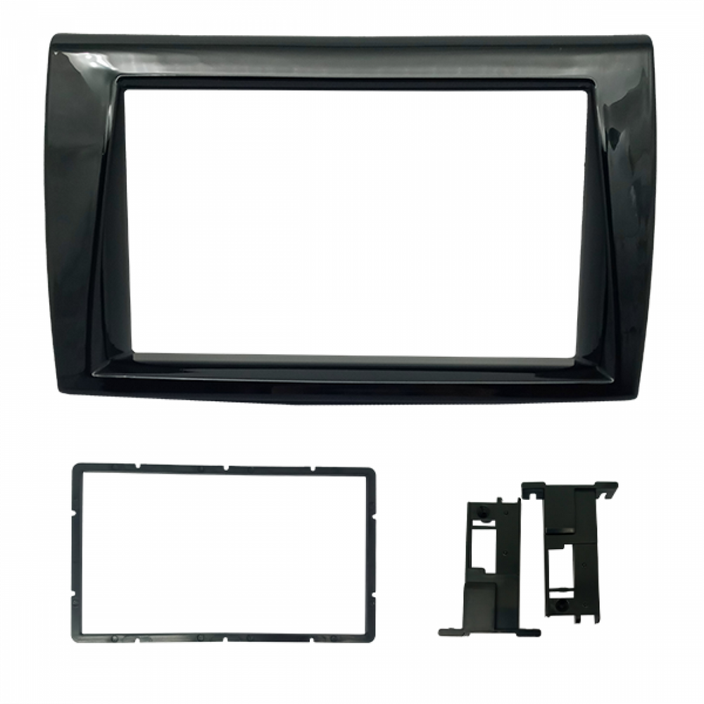 MOLDURA 6.8 E 7 FIAT BRAVO G2 2010-2016 BLACK PIANO