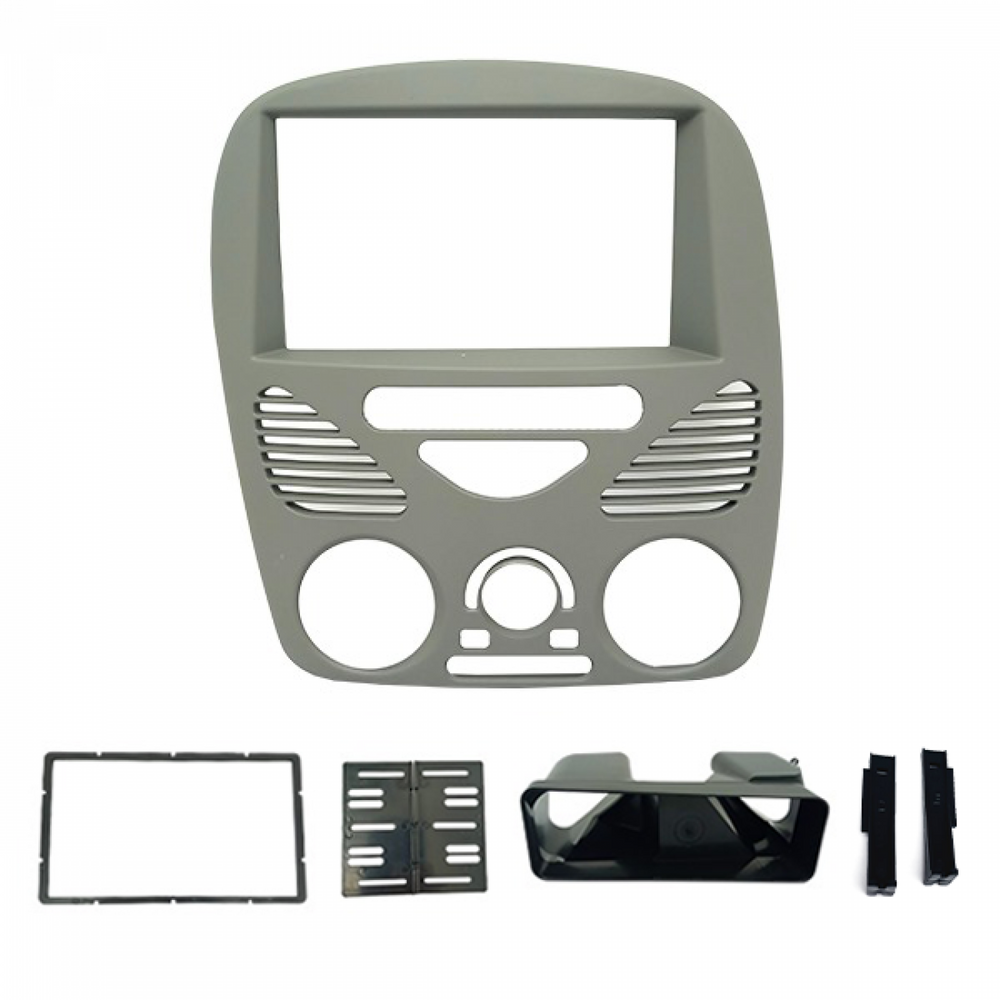 MOLDURA 6.8 E 7 FIAT PALIO- SIENA-STRADA-WEEKEND G2 2002-2014 COM AR CINZA