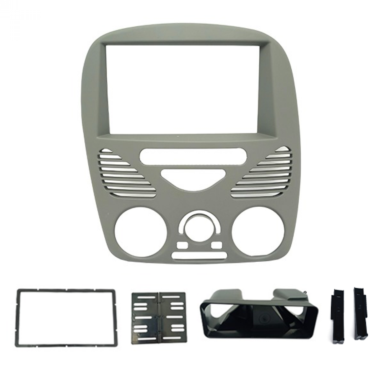 MOLDURA 6.8 E 7 FIAT PALIO- SIENA-STRADA-WEEKEND G2 2002-2014 COM AR CINZA