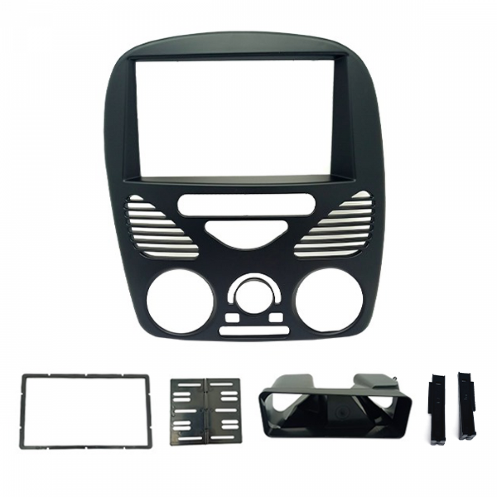 MOLDURA 6.8 E 7 FIAT PALIO- SIENA- STRADA- WEEKEND G2 2002-2014 COM AR PRETO FOSCO