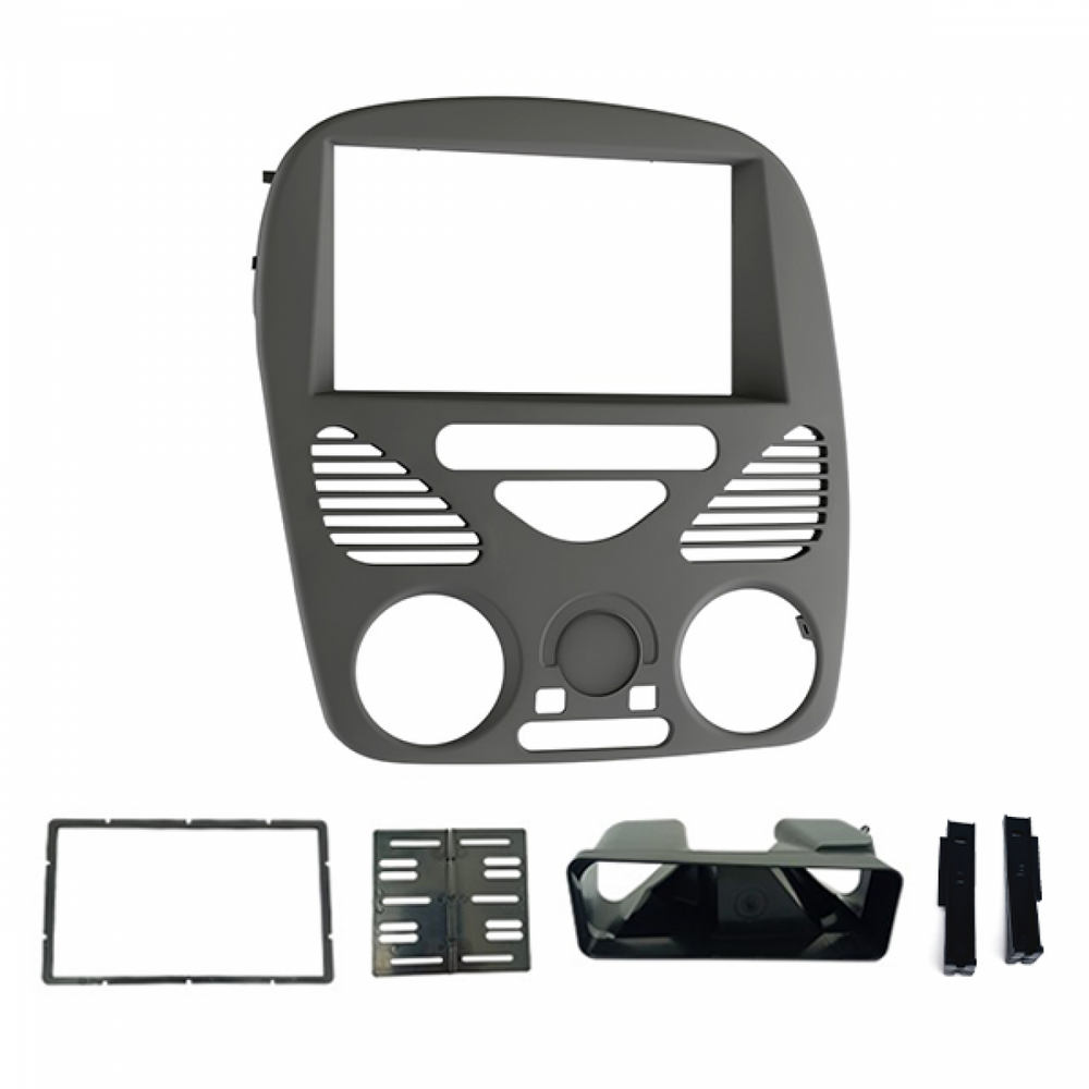 MOLDURA 6.8 E 7 FIAT PALIO- SIENA- STRADA- WEEKEND G2 2002-2014 SEM AR CINZA