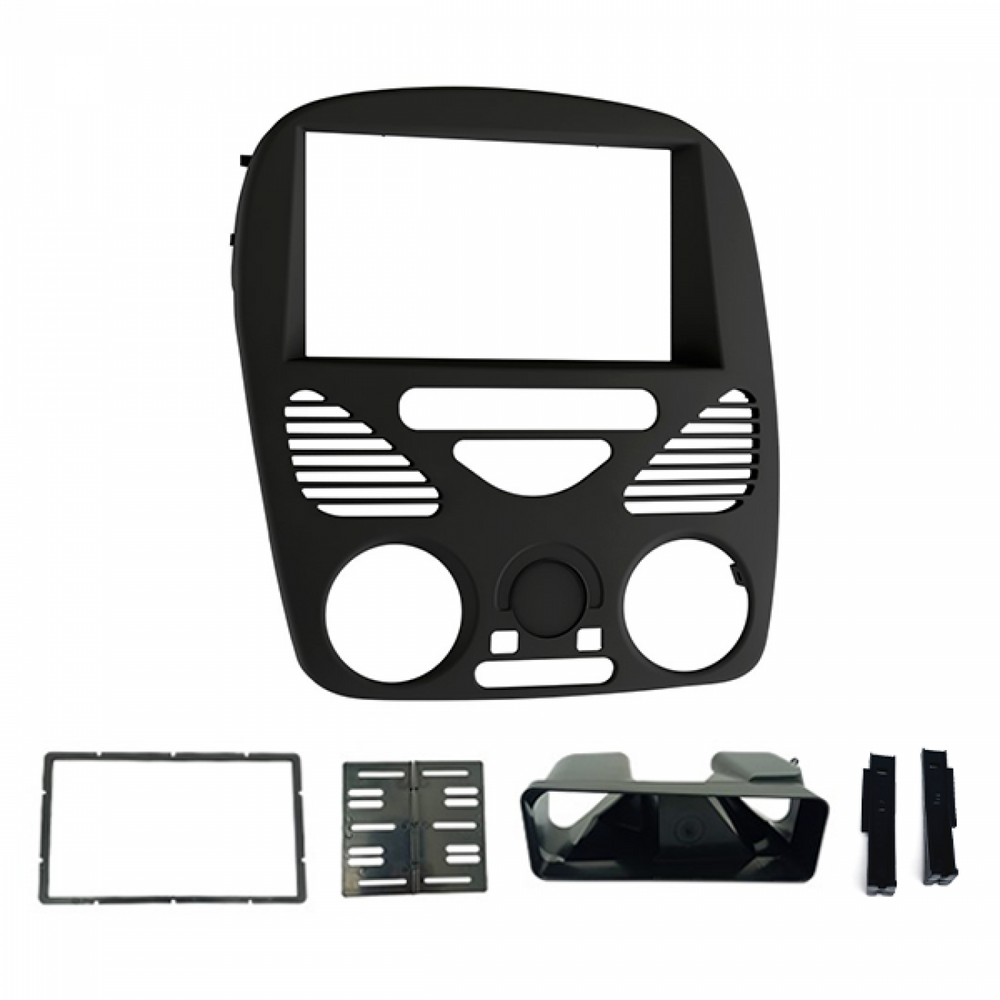 MOLDURA 6.8 E 7 FIAT PALIO- SIENA- STRADA- WEEKEND G2 2002-2014 SEM AR PRETO FOSCO