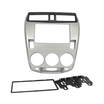 MOLDURA 6.8 E 7 HONDA CITY 2008-2013 G5 AR ANALÓGICO PRATA
