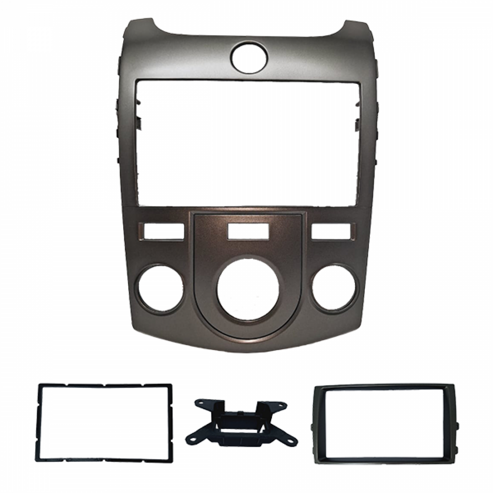 MOLDURA 6.8 E 7 KIA CERATO 2010-2012 AR ANALÓGICO GRAFITE
