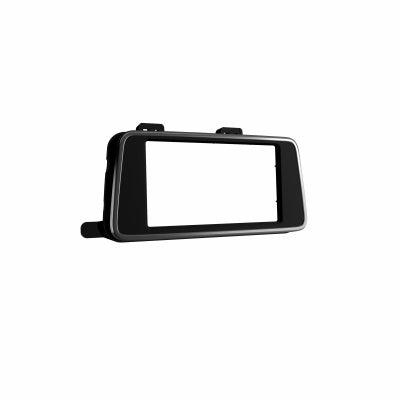 MOLDURA 6.8 E 7 NISSAN VERSA 2021-2023 PRETO FOSCO COM FRISO PRATA