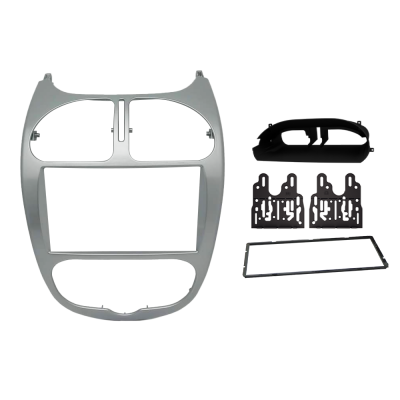 MOLDURA 6.8 E 7 PEUGEOT 206 2004-2008 PRATA