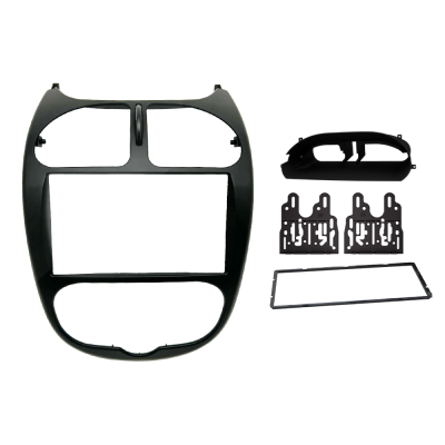 MOLDURA 6.8 E 7 PEUGEOT 206 2004-2008 PRETO FOSCO