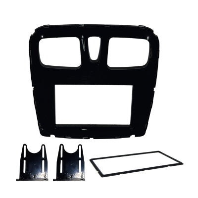 MOLDURA 6.8 E 7 RENAULT LOGAN 2014+ SANDERO 2015+ BLACK PIANO