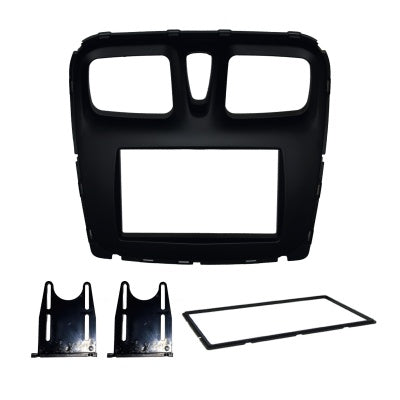 MOLDURA 6.8 E 7 RENAULT LOGAN 2014+ SANDERO 2015+ PRETO FOSCO