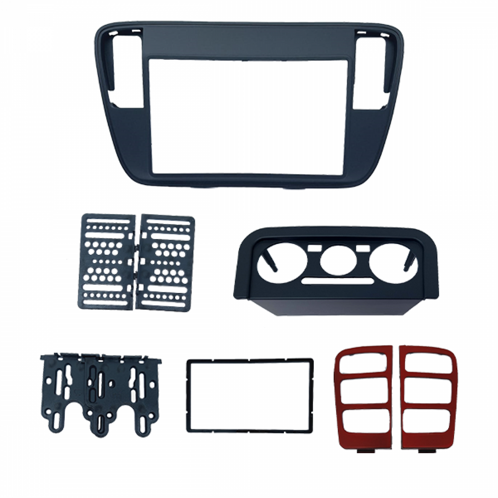 MOLDURA 6.8 E 7 VW UP TSI 2014-2016 VERMELHA