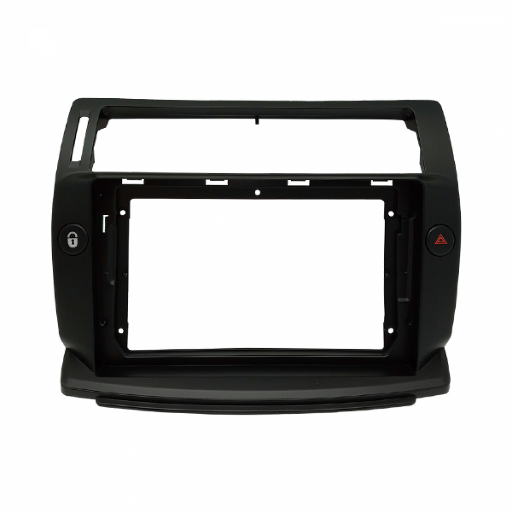 MOLDURA 9 CITROEN C4 PALLAS 2008-2013 - COM BOTOES PISCA ALERTA E TRAVA PRETO