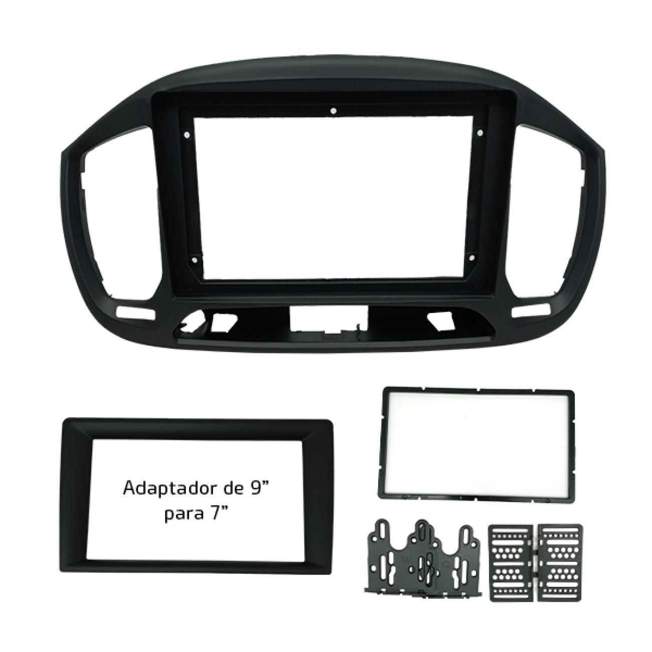 MOLDURA 9 E 7 FIAT UNO 2015-2021  PRETO FOSCO