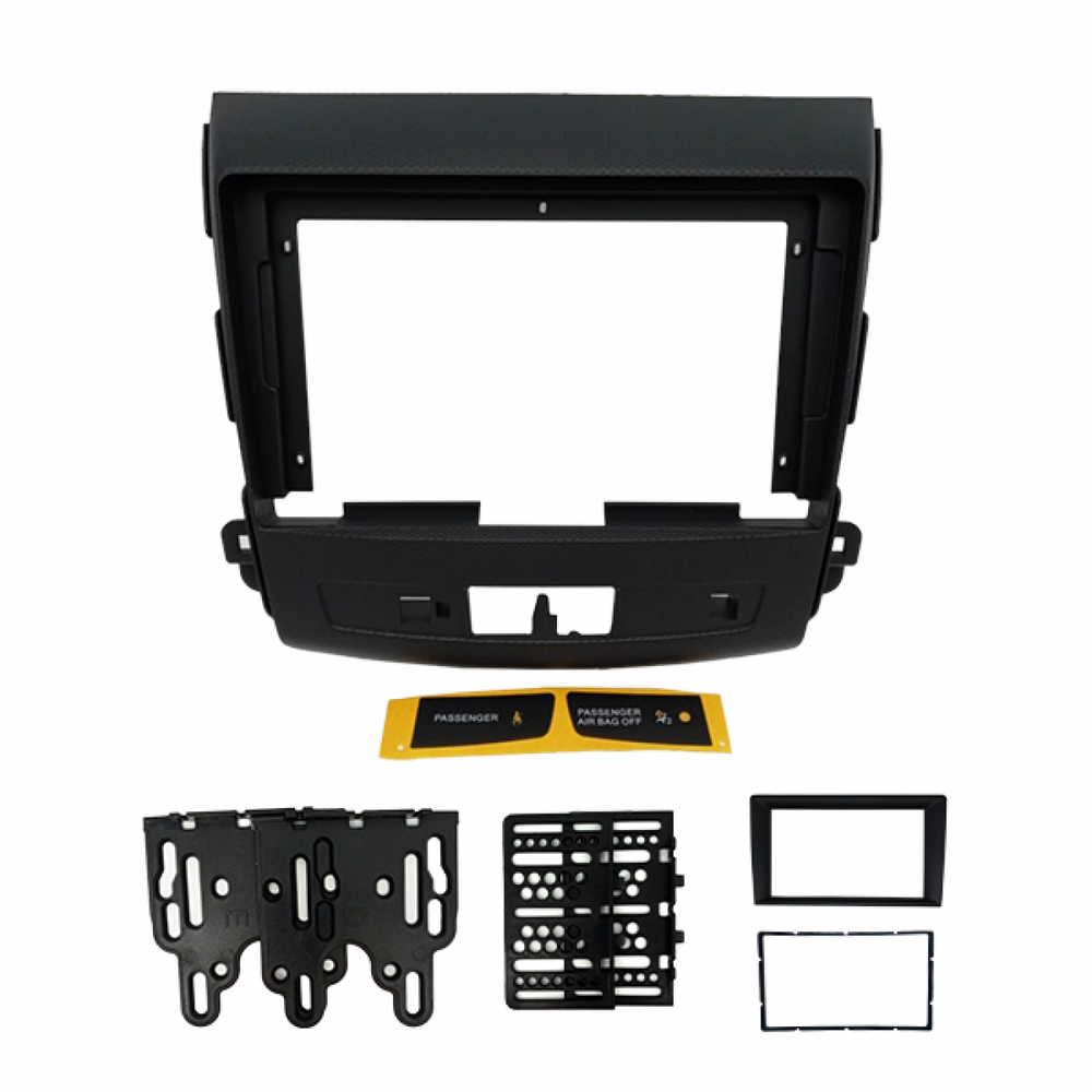 MOLDURA 9 E 7 MITSUBISHI OUTLANDER 2008-2013 PRETO