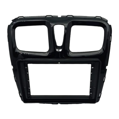 MOLDURA 9 FLUTUANTE RENAULT LOGAN 2014+ E SANDERO 2015+ PRETO FOSCO