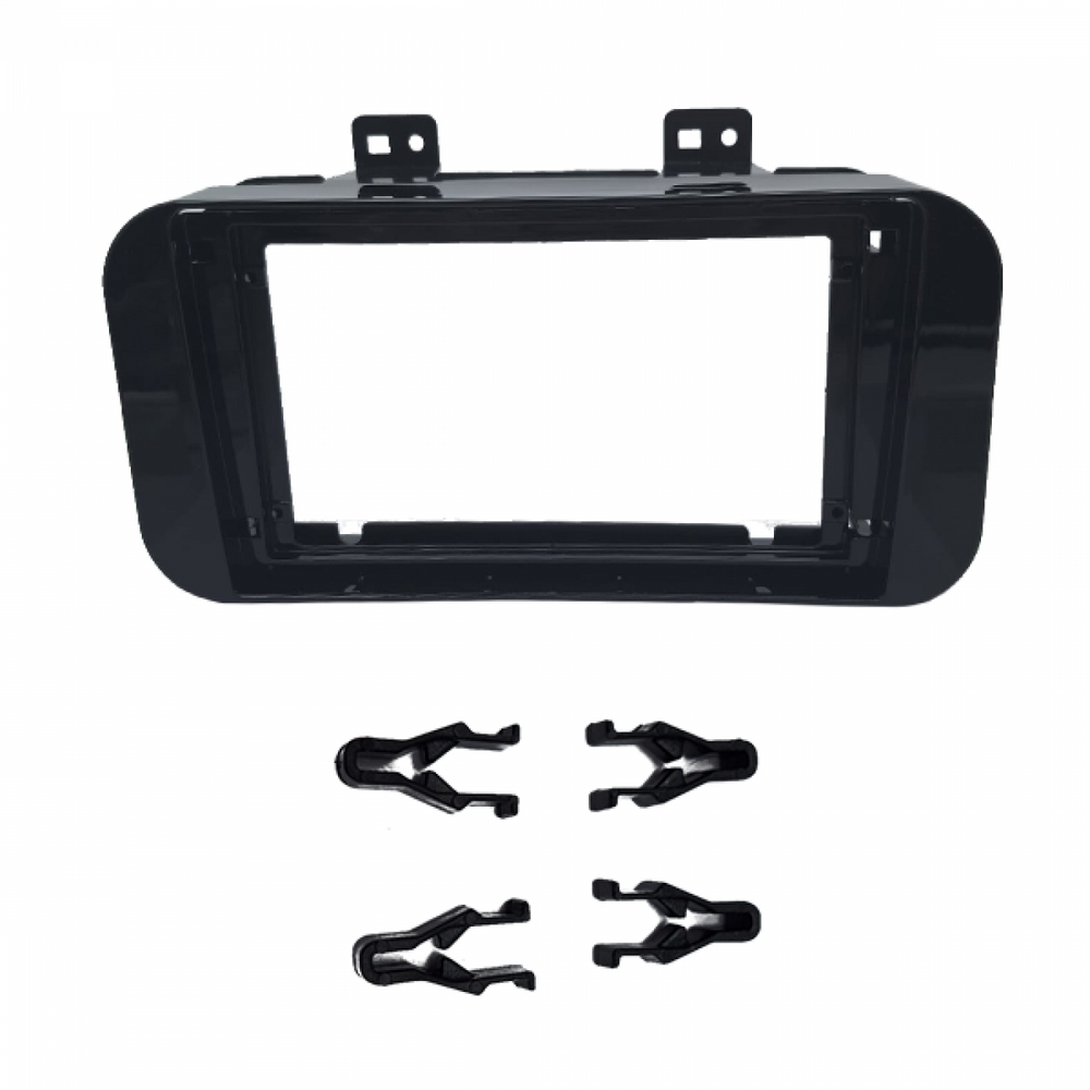 MOLDURA 9 NISSAN KICKS 2022+ APARELHO RETANGULAR BLACK PIANO