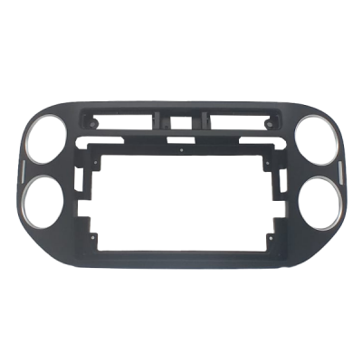 MOLDURA 9 VW TIGUAN 2012-2017 COM BOTÃO DE ALERTA QUADRADO 23MM PRETO