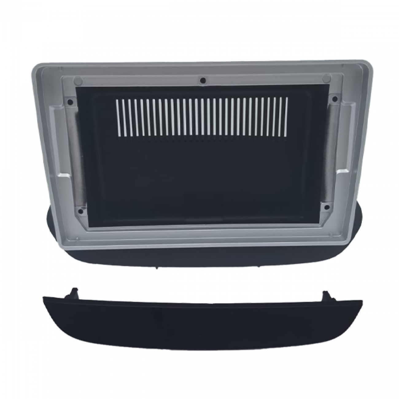 MOLDURA 9 CHEVROLET ONIX 2020 PRETO FOSCO COM FRISO PRATA