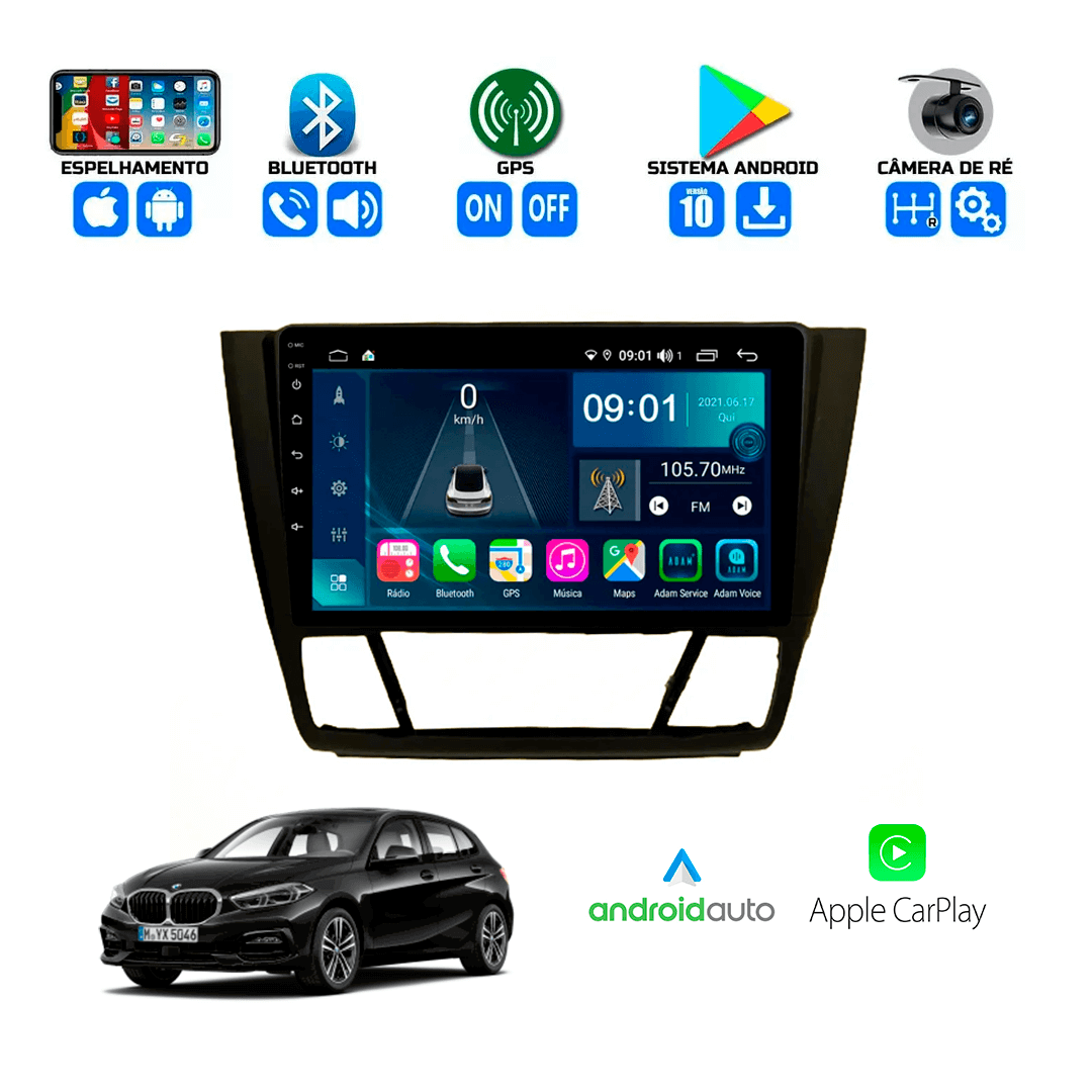 Central Multimidia BMW Série 1 116 118 120 130 2012 a 2021 Cartronic OCTACORE