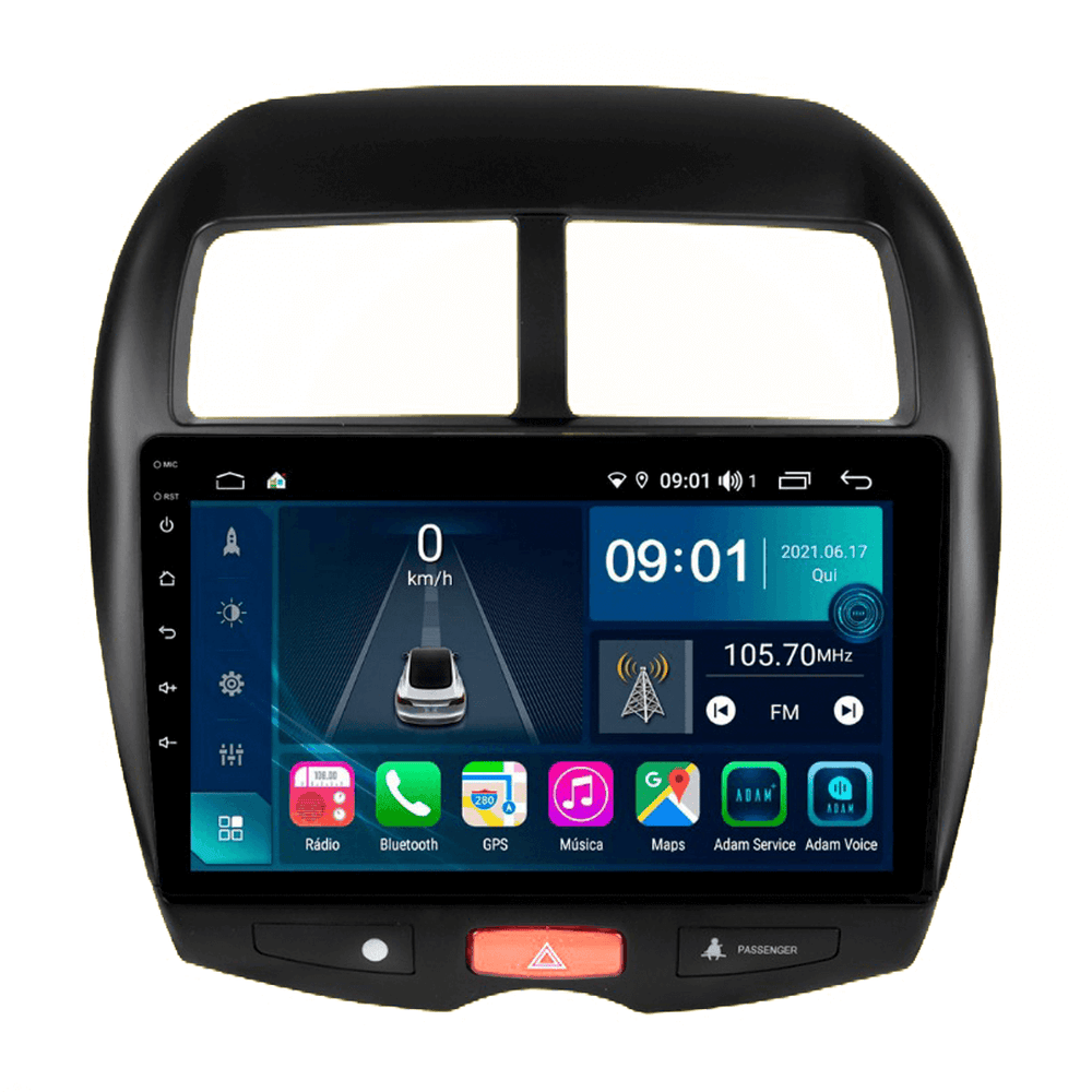Central Multimidia Mitsubishi Asx 2011 a 2020 Cartronic