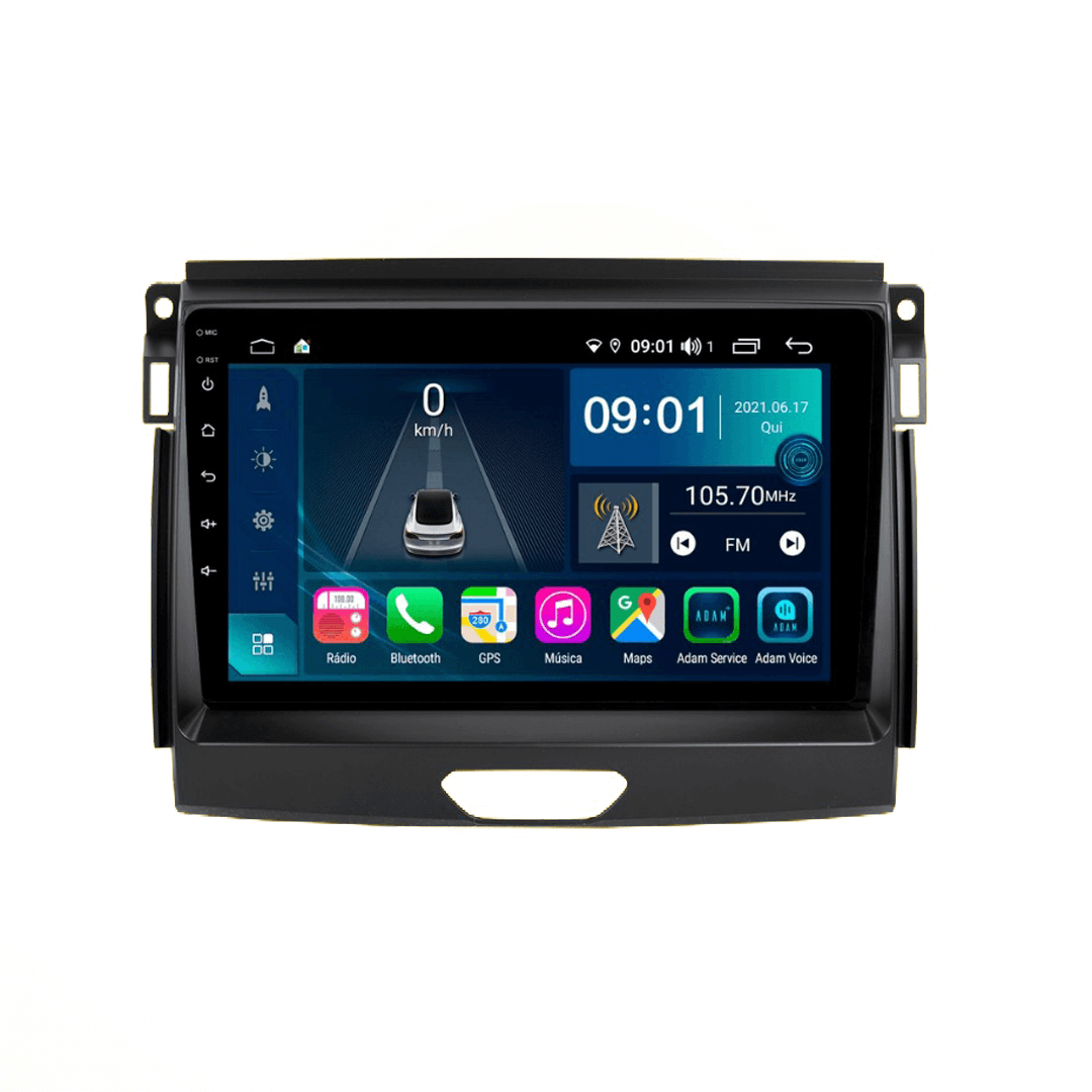 Central Multimidia Ford Ranger 2017 a 2024 Cartronic OCTACORE