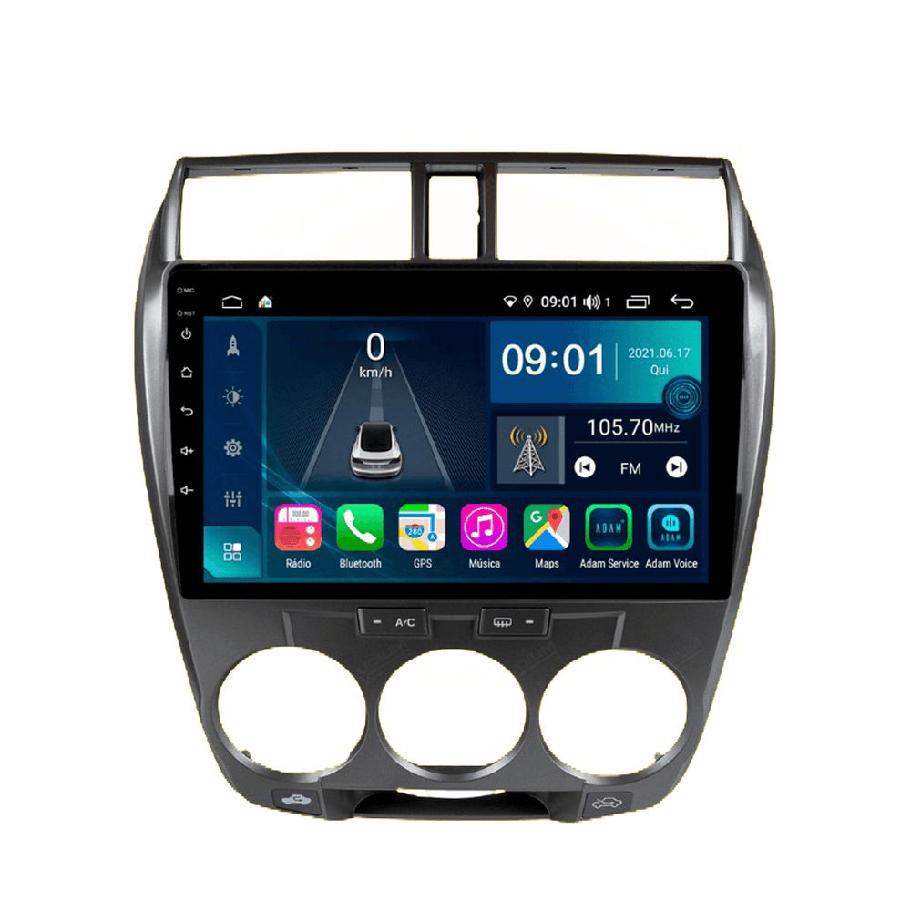 Central Multimidia Honda City 2008 a 2014 Cartronic