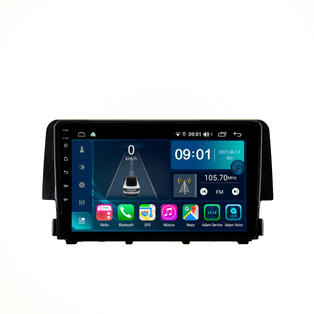 Central Multimidia Honda Civic G10 2017 a 2021 Cartronic