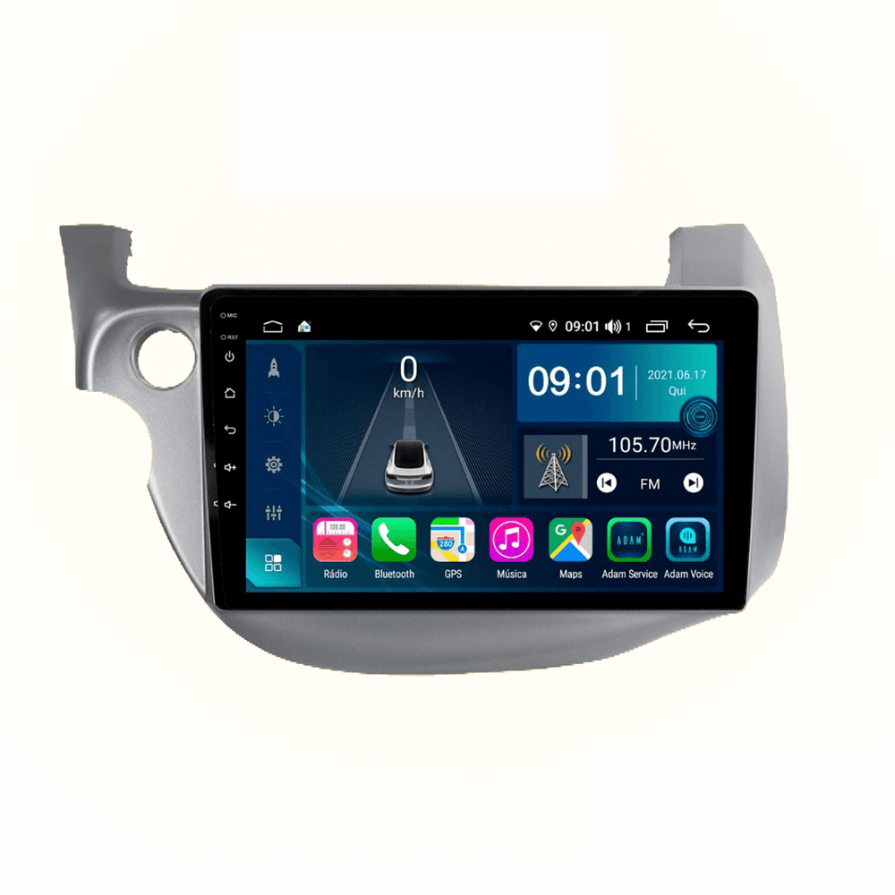 Central Multimidia Honda Fit 2008 a 2014 Cartronic