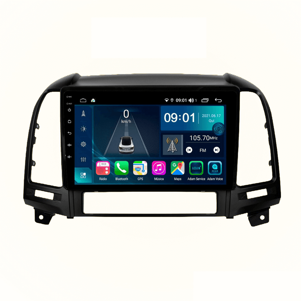 Central Multimidia Hyundai Santa Fé 2007 a 2013 Cartronic