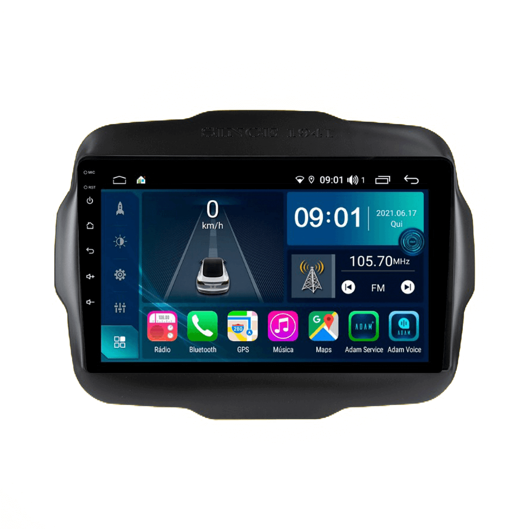 Central Multimidia Jeep Renegade 2015 a 2024 Cartronic OCTACORE