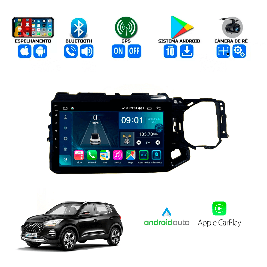 Central Multimidia Chery Tiggo 5x 2020 2021 2022 2024 Cartronic OCTACORE