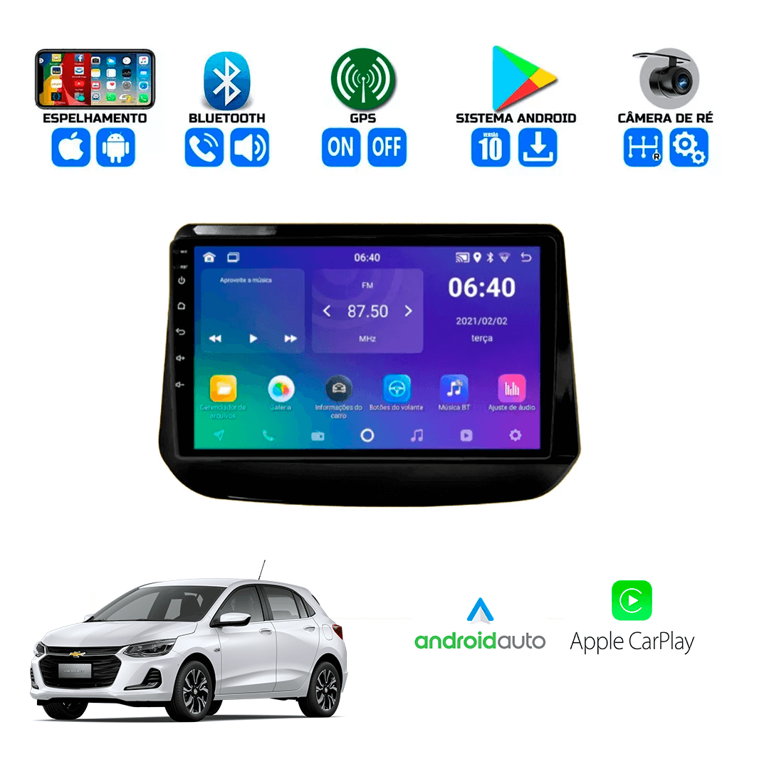 Central Multimidia Chevrolet Onix 2020 a 2024 Cartronic