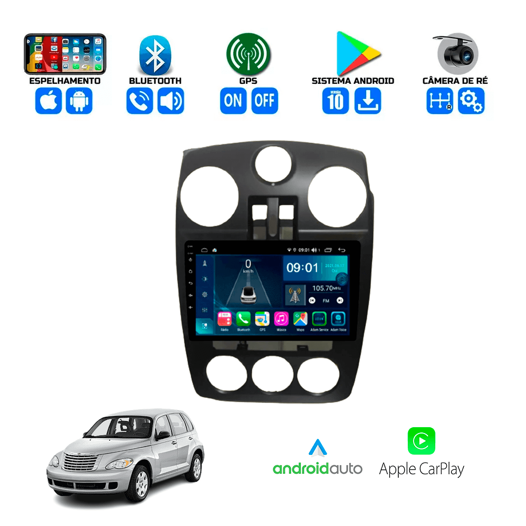 Central Multimidia Chrysler Pt Cruiser 2006 a 2010 Cartronic