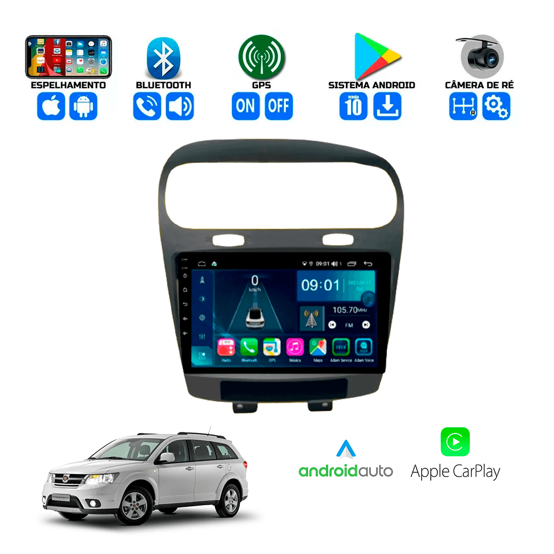 Central Multimidia Fiat Freemont 2012 a 2017 Cartronic