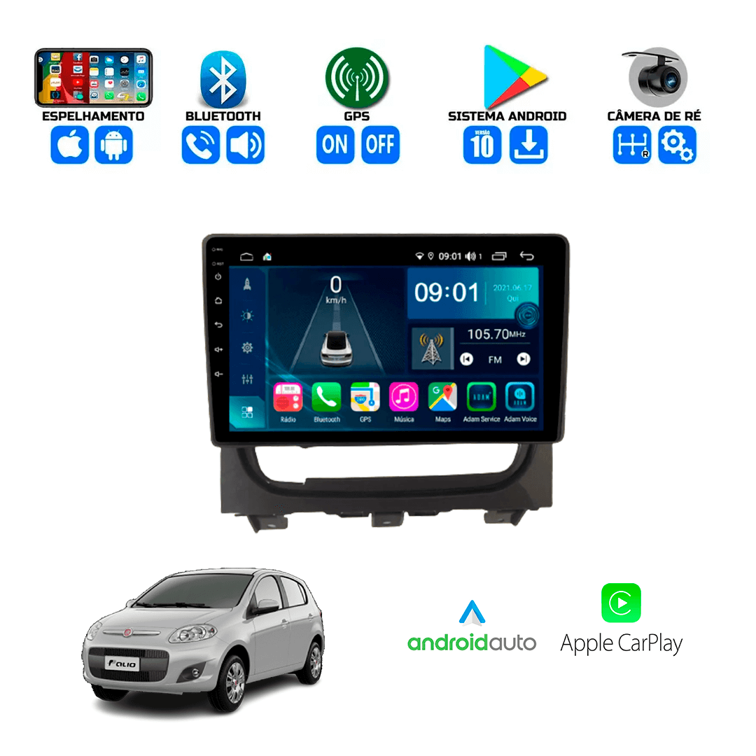 Central Multimidia Fiat Palio 2013 a 2019 Cartronic OCTACORE