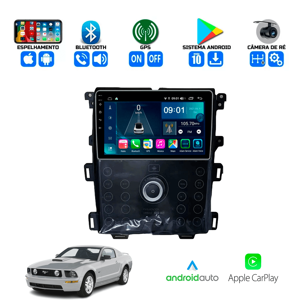 Central Multimidia Ford Mustang 2009 a 2014 Cartronic OCTACORE