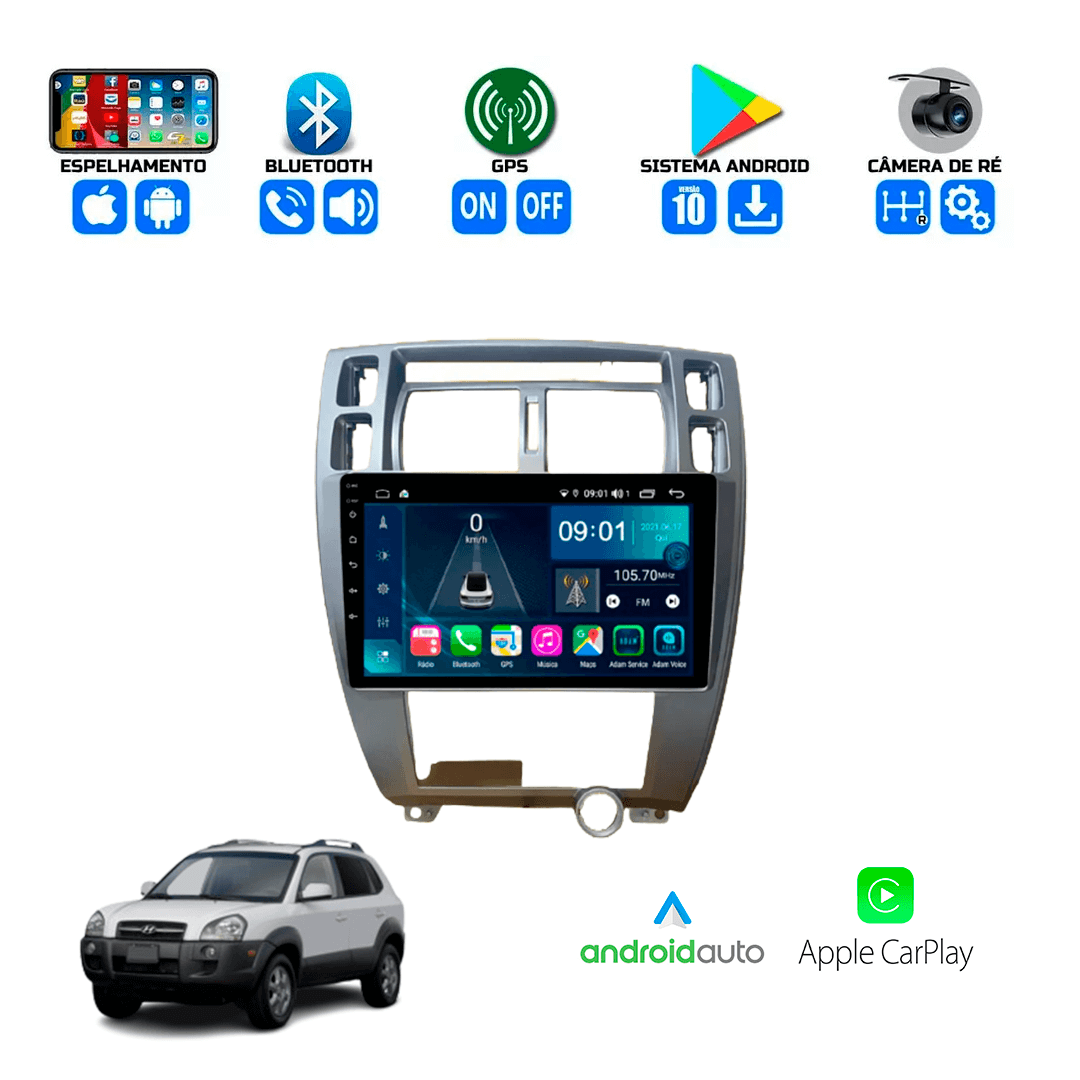 Central Multimidia Hyundai Tucson 2005 a 2016 Cartronic OCTACORE