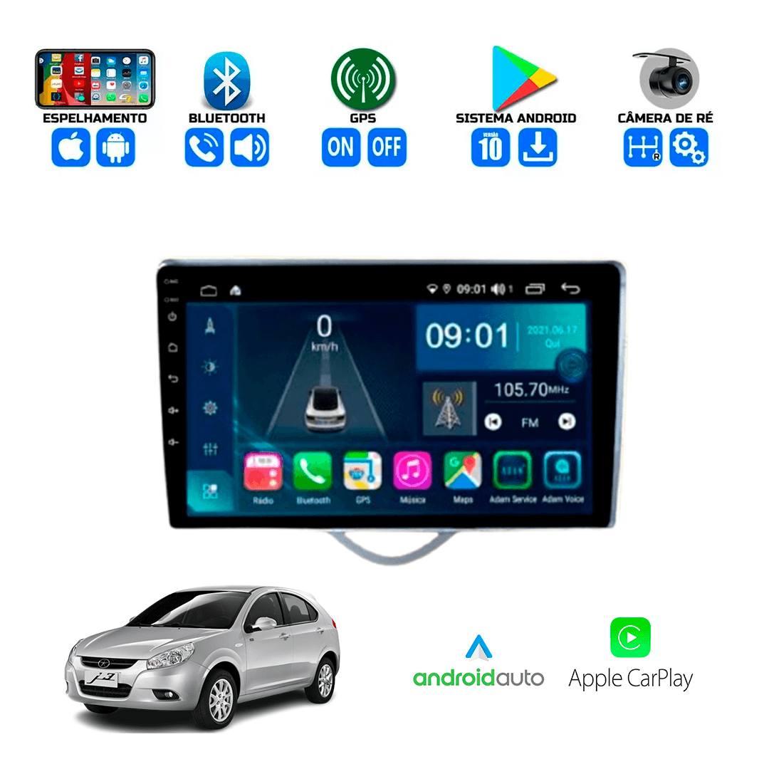 Central Multimidia Jac J3 2009 a 2013 Cartronic