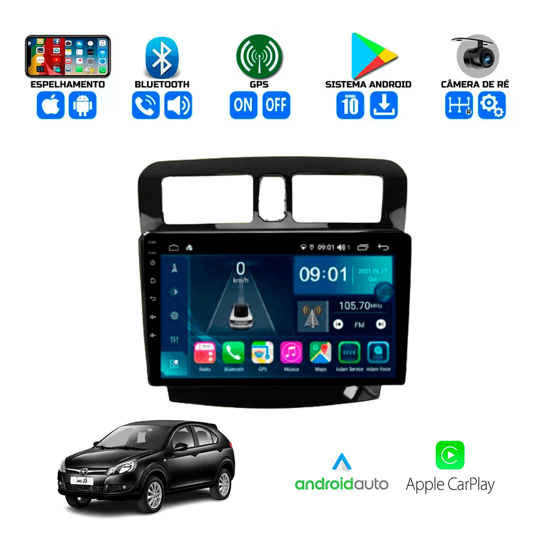 Central Multimidia Jac J3 2014 a 2018 Cartronic