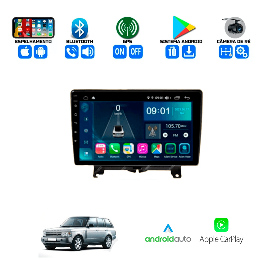 Central Multimidia Land Rover Range Rover Sport 2005 a 2009 Cartronic