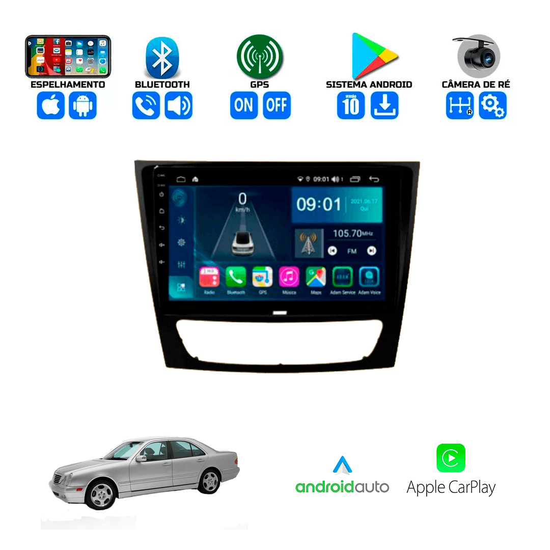 Central Multimidia Mercedes-Benz Classe E 2001 a 2008 Cartronic
