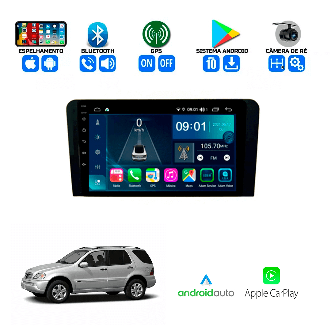 Central Multimidia Mercedes-Benz ML 2005 a 2011 Cartronic