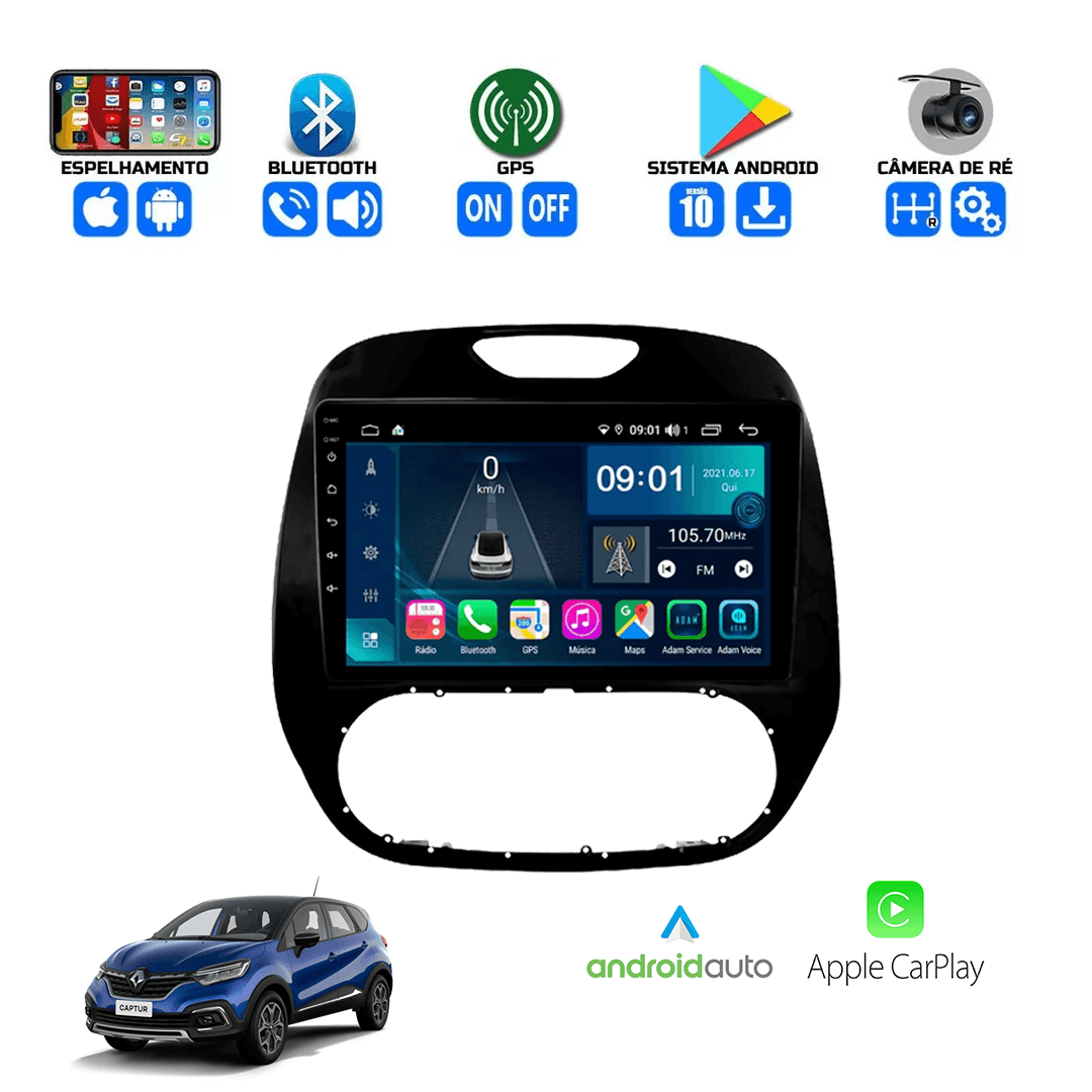 Central Multimidia Renault Captur 2017 a 202 Cartronic
