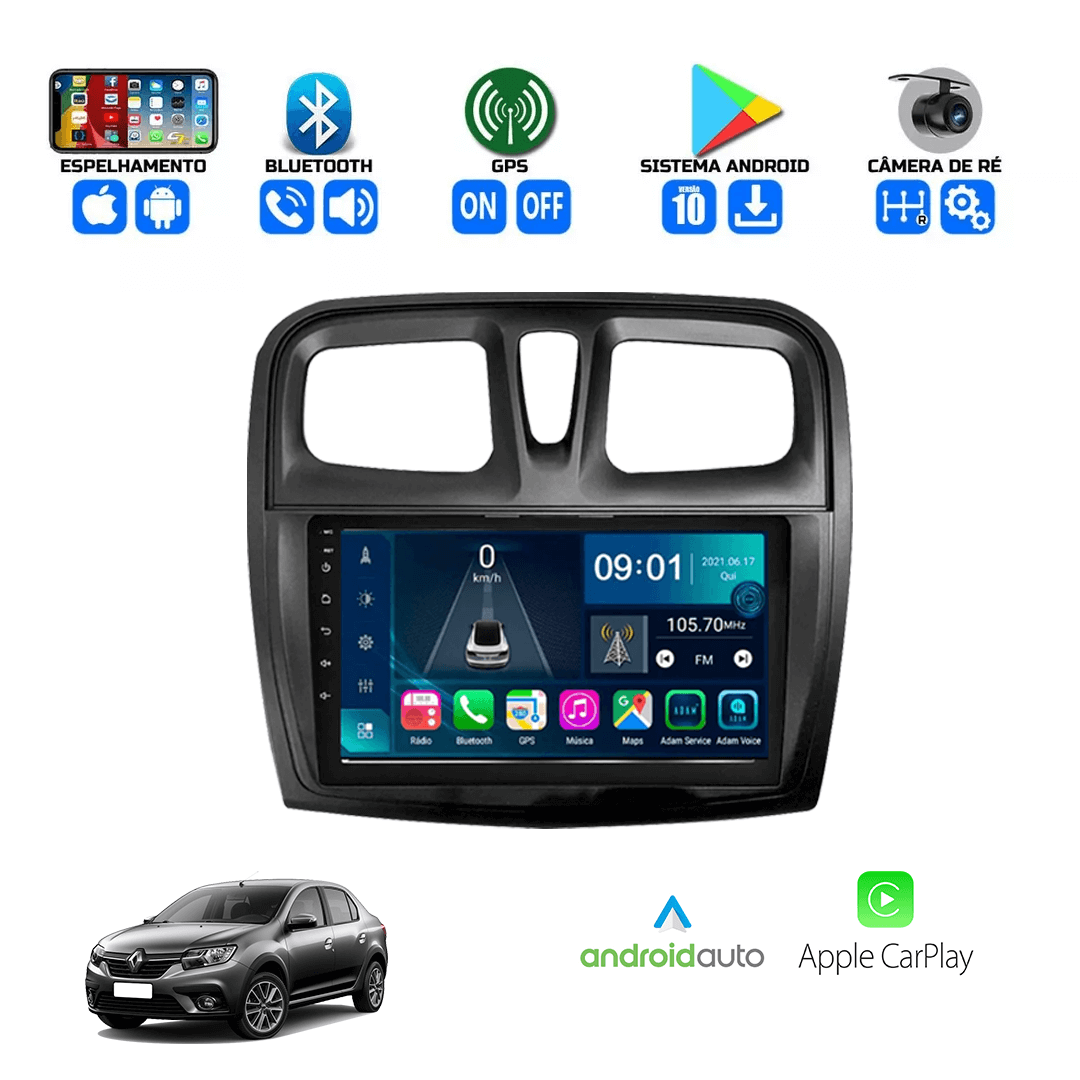 Central Multimidia Renault Logan 2010 a 2011 Cartronic