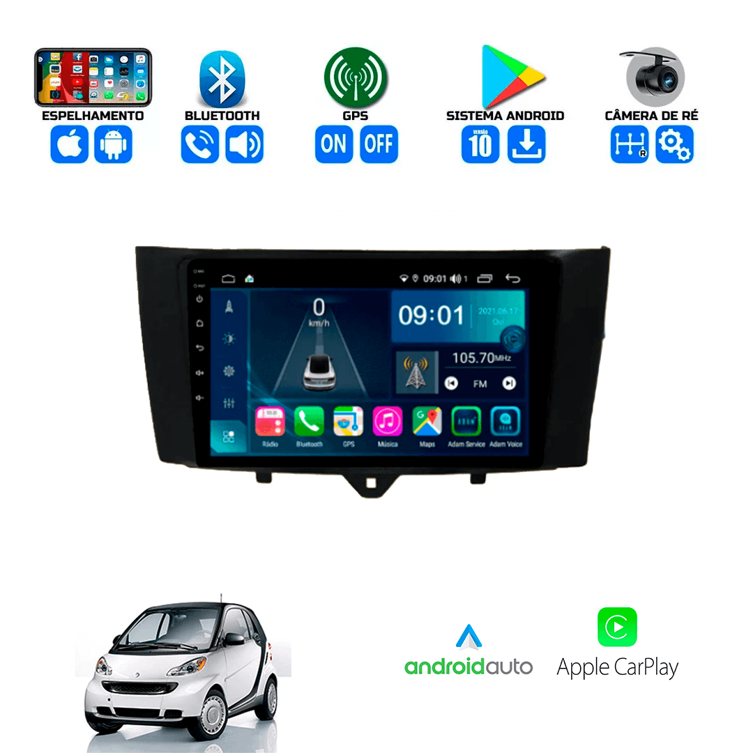Central Multimidia Smart 2012 a 2016 Cartronic