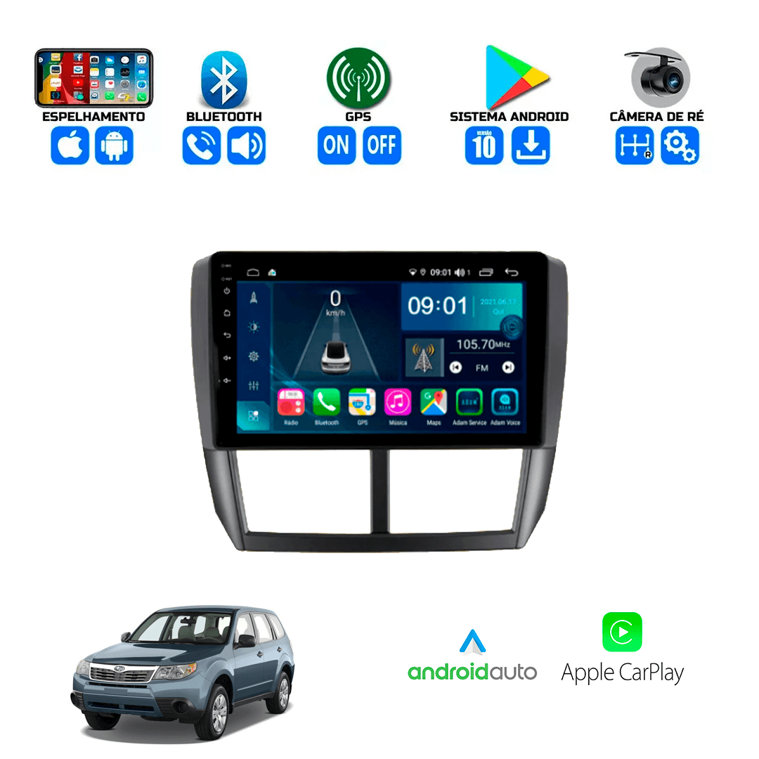 Central Multimidia Subaru Forester 2009 a 2013 Cartronic