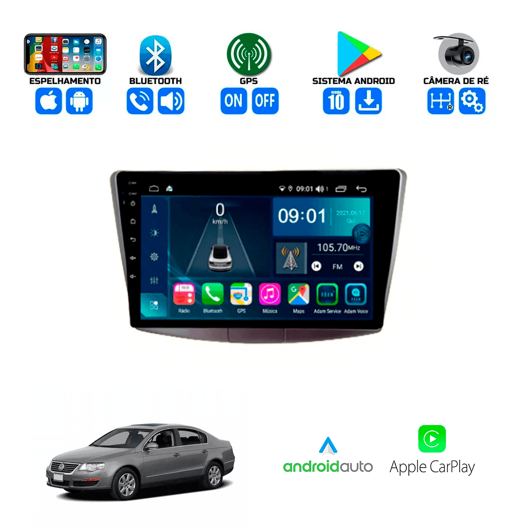 Central Multimidia Volkswagen Passat 2006 a 2015 Cartronic