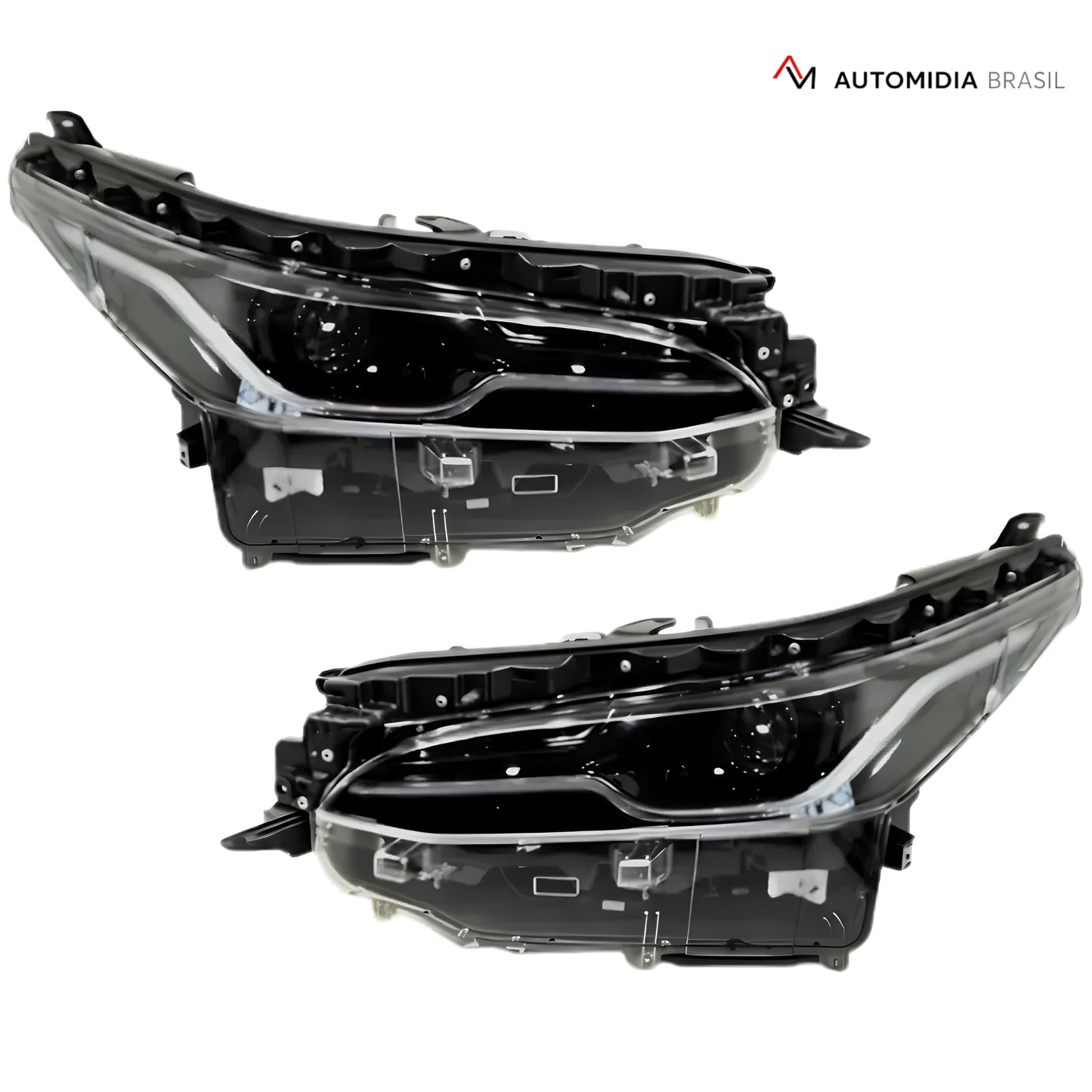 Par de faróis Toyota SW4 Platinum 2026 Full LED para kit transformação completo da SW4 modelos 2016 a 2026.