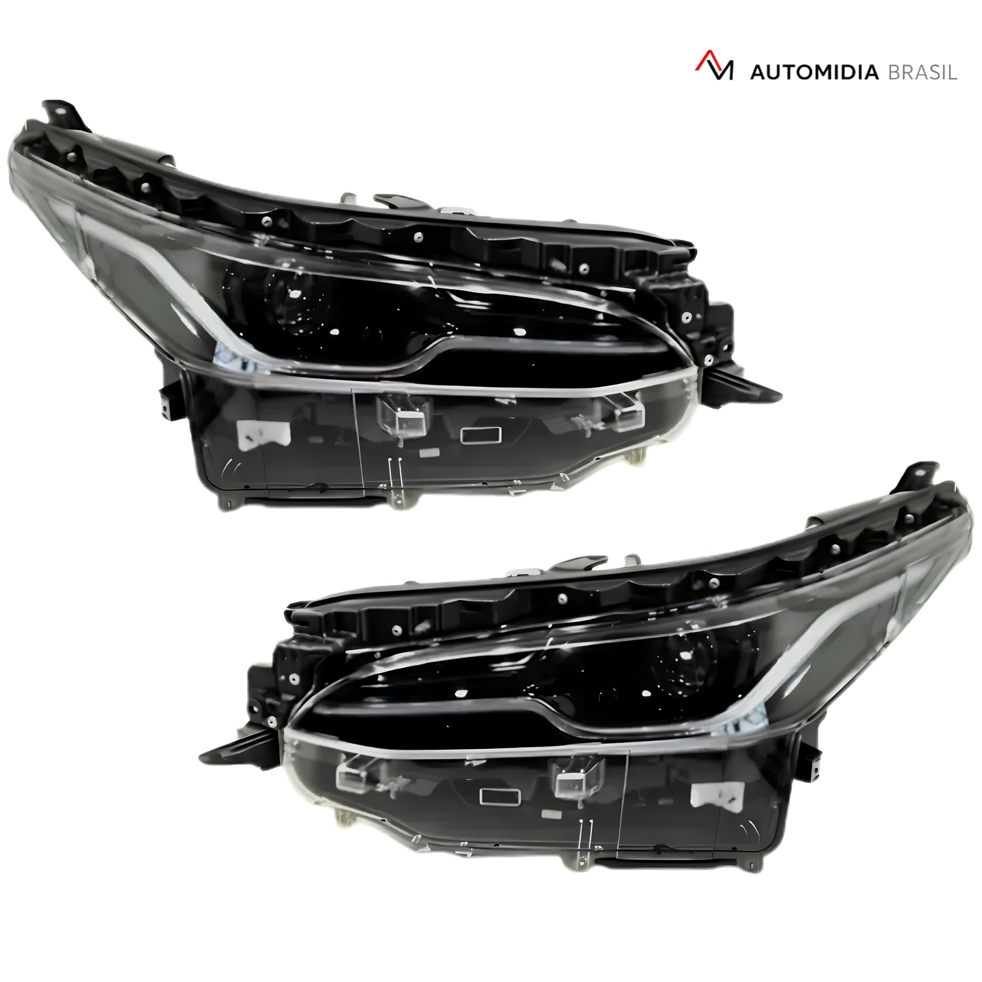 Par de faróis Toyota SW4 Platinum 2026 Full LED para kit transformação completo da SW4 modelos 2016 a 2026.